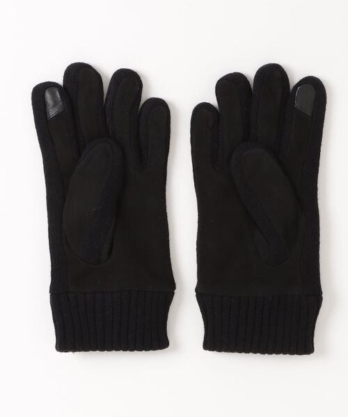Calvin Klein（カルバン・クライン）の「Calvin Klein カルバンクライン KNIT TRIM PU GLOVE メンズ 手袋（手袋・メンズ・ブラック・FREE）」の6枚目の写真