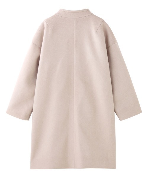 NIMES（ニーム）の「ウールメルトンスタンドカラーコート（その他アウター・レディース・ネイビー/ベージュ・FREE）」の10枚目の写真