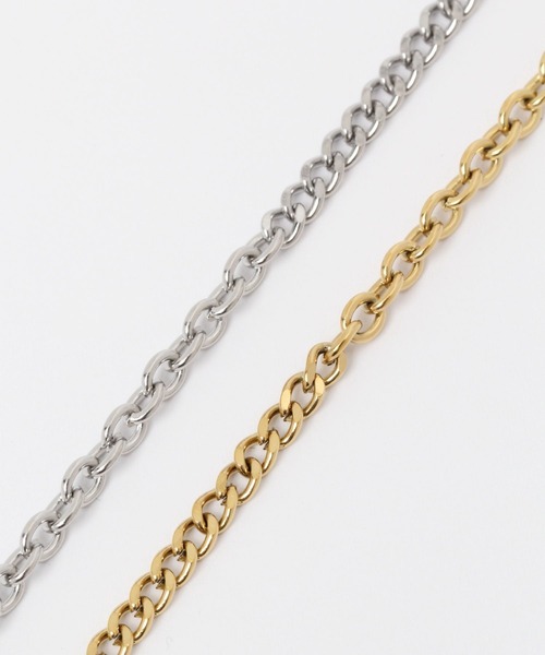GLOBAL WORK（グローバルワーク）の「UNISEXステンレスチェーンネックレス/173640（ネックレス・レディース・シルバー/ゴールド・FREE）」の5枚目の写真