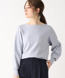 index | ボートネックドルマンラメニット(ニット/セーター)