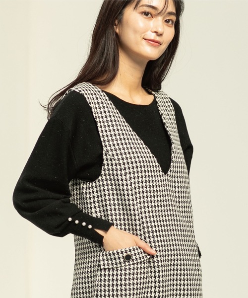 index(インデックス)の「◆ボートネックドルマンラメニット(ニット/セーター・レディース・ブラック/ナチュラル/ベビーピンク/サックスブルー/オフホワイト・42/36/38/40)」の1枚目の写真