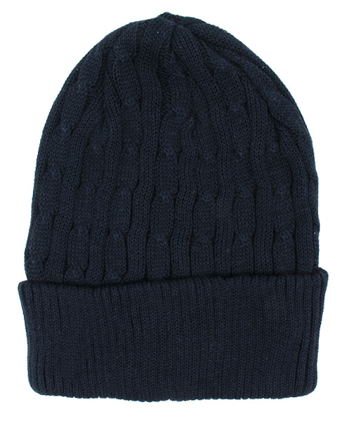 And A（アンドエー）の「ジャガードニットワッチ（ニットキャップ/ビーニー・メンズ・ホワイト/ブラック/ネイビー・FREE）」の3枚目の写真