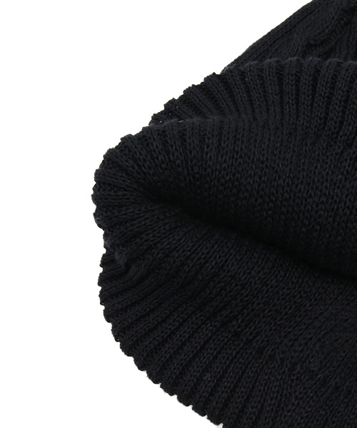 And A（アンドエー）の「ジャガードニットワッチ（ニットキャップ/ビーニー・メンズ・ホワイト/ブラック/ネイビー・FREE）」の6枚目の写真