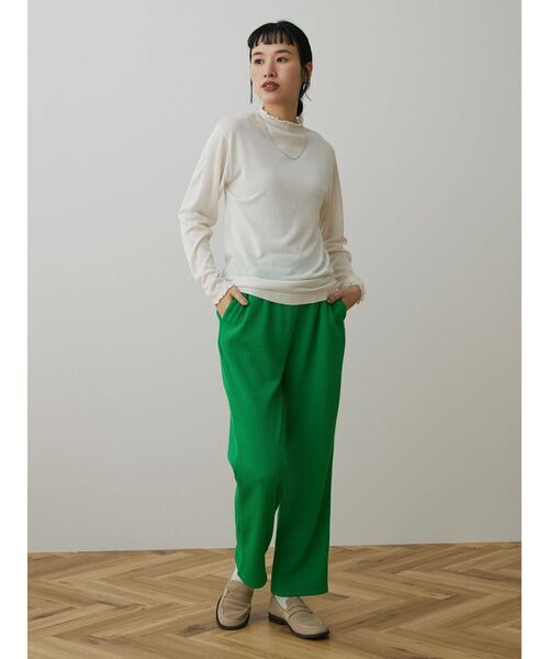 CRAFT STANDARD BOUTIQUE(クラフトスタンダードブティック)の「メロウフリルニットプルオーバー(ニット/セーター・レディース・イエロー/ブラック/ブルー/オフホワイト・FREE)」の18枚目の写真