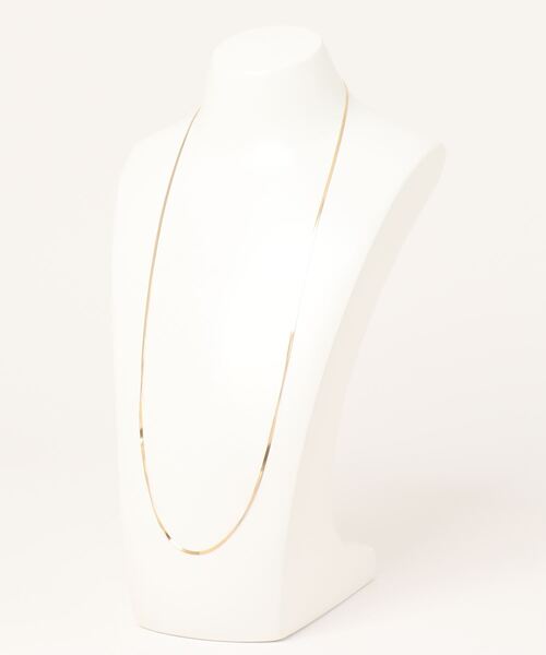 ieLS（イエルズ）の「金属アレルギー対応「ieLS」ステンレス フラットスネークチェーン2mm ロングネックレス（ネックレス・レディース・ゴールド/シルバー・70cm）」の6枚目の写真