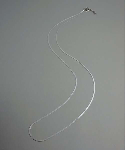 ieLS（イエルズ）の「金属アレルギー対応「ieLS」ステンレス フラットスネークチェーン2mm ロングネックレス（ネックレス・レディース・ゴールド/シルバー・70cm）」の8枚目の写真