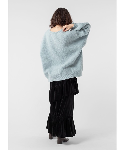 Adoon plain（アドーンプレーン）の「ベロアティアードスカート（スカート・レディース・ブラック/ブルー/パープル・LARGE/MEDIUM）」の11枚目の写真