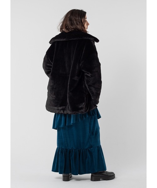 Adoon plain（アドーンプレーン）の「ベロアティアードスカート（スカート・レディース・ブラック/ブルー/パープル・LARGE/MEDIUM）」の18枚目の写真