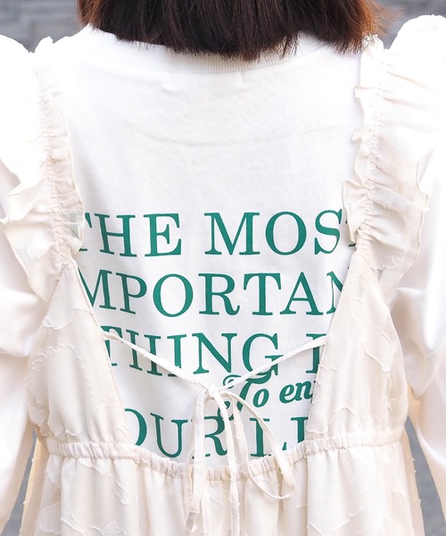 tiptop(ティップトップ)の「【2024SS新色登場】シアージャガードフリルワンピース(ワンピース・レディース・アイボリー/ブラック/ダークグレー/ブラック系その他・FREE)」の10枚目の写真