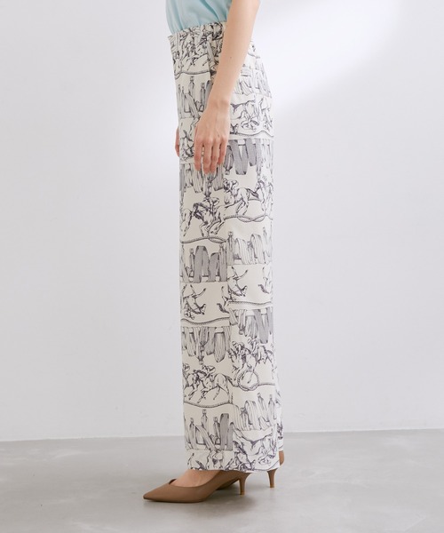 ROPE'（ロペ）の「【洗える】ヴィンテージスカーフプリントワイドパンツ（その他パンツ・レディース・ネイビー/ピンク系その他2・36/38）」の13枚目の写真