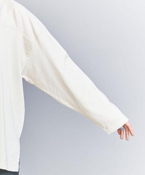 HEAR MY NAME（ヒアマイネーム）の「【別注】＜HEAR MY NAME＞フットボール ロングスリーブTシャツ（Tシャツ/カットソー・レディース・ネイビー/ワインレッド/ナチュラル・FREE）」の19枚目の写真
