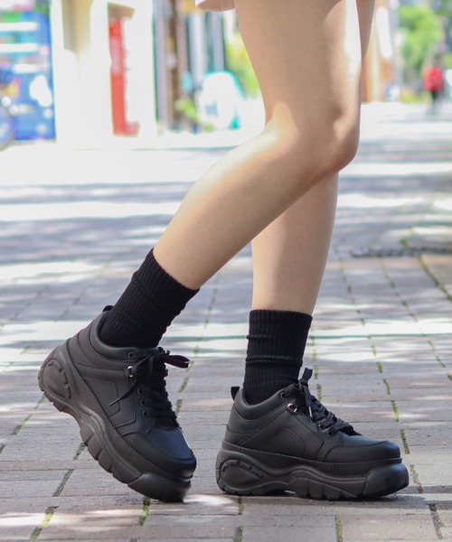 LOVEHUNTER（ラブハンター）の「軽量厚底　ボリュームソールスニーカー（スニーカー・レディース・ホワイト/ブラック/ブラック×ブラック/ベージュ・40/S/LL/M/41/SS/42/L/44/43）」の14枚目の写真