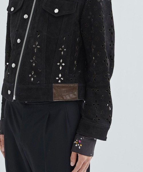 MASU/エムエーエスユー】DIAMOND-CUT LEATHER JACKET（ブルゾン