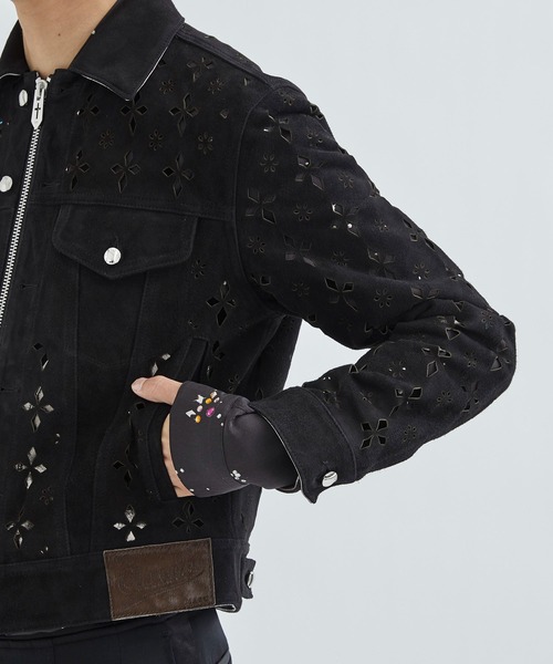 MASU/エムエーエスユー】DIAMOND-CUT LEATHER JACKET（ブルゾン