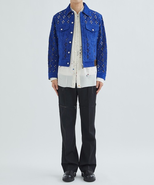 MASU/エムエーエスユー】DIAMOND-CUT LEATHER JACKET（ブルゾン