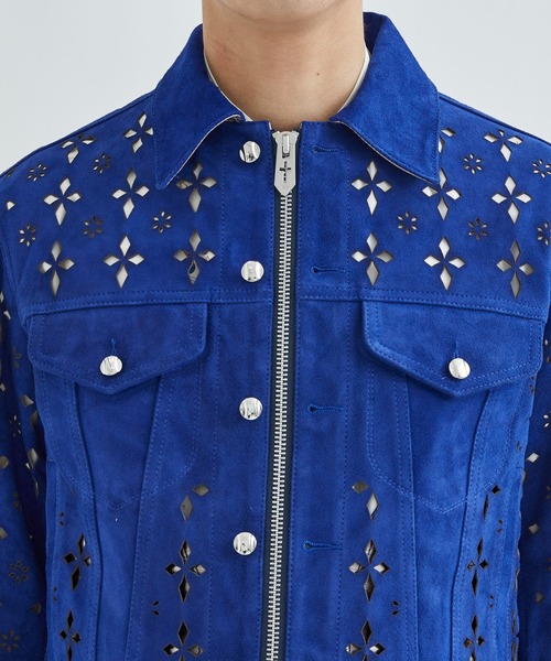 MASU/エムエーエスユー】DIAMOND-CUT LEATHER JACKET（ブルゾン