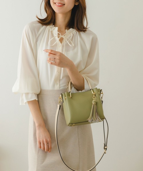 RODE SKO(ロデスコ)の「プチ2WAYトートバッグ(トートバッグ・レディース・ベージュ/ホワイト系その他/ブラック系その他/ライトカーキ/グレー/ブルー/モカ・ONE)」の7枚目の写真