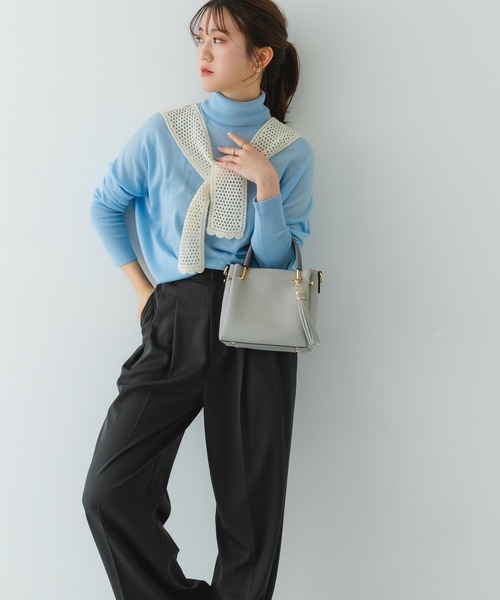 RODE SKO(ロデスコ)の「プチ2WAYトートバッグ(トートバッグ・レディース・ベージュ/ホワイト系その他/ブラック系その他/ライトカーキ/グレー/ブルー/モカ・ONE)」の21枚目の写真