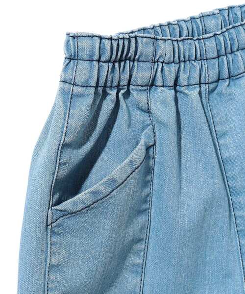 SHOO・LA・RUE（シューラルー）の「◆【110-140cm】軽量デニム切り替えパンツ（デニムパンツ・キッズ・ブルー系5/サックスブルー系5・12/11/13/14）」の7枚目の写真