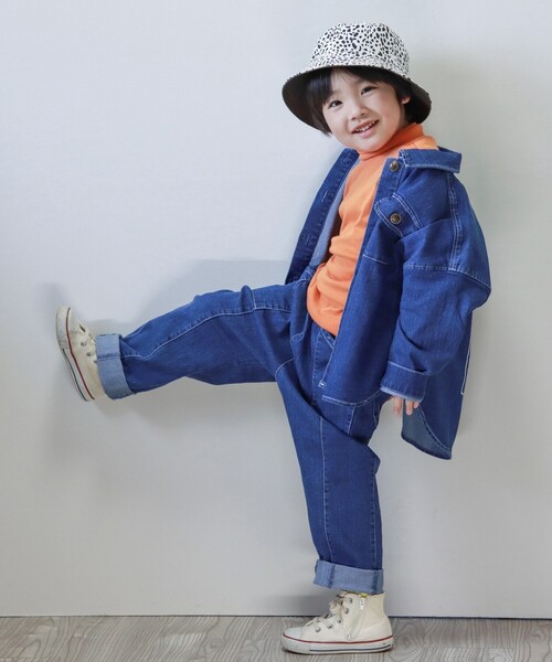 SHOO・LA・RUE（シューラルー）の「◆【110-140cm】軽量デニム切り替えパンツ（デニムパンツ・キッズ・ブルー系5/サックスブルー系5・12/11/13/14）」の19枚目の写真