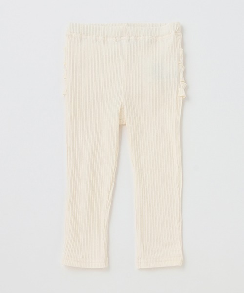 petit main（プティマイン）の「バックフリルレギンス（レギンス/スパッツ・キッズ・クリーム/ブルー/ライトグレー/オフホワイト/キナリ/ライトピンク・80ｃｍ/100cm/110cm/120cm/90cm）」の3枚目の写真