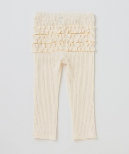 petit main（プティマイン）の「バックフリルレギンス（レギンス/スパッツ・キッズ・クリーム/ブルー/ライトグレー/オフホワイト/キナリ/ライトピンク・80ｃｍ/100cm/110cm/120cm/90cm）」の10枚目の写真