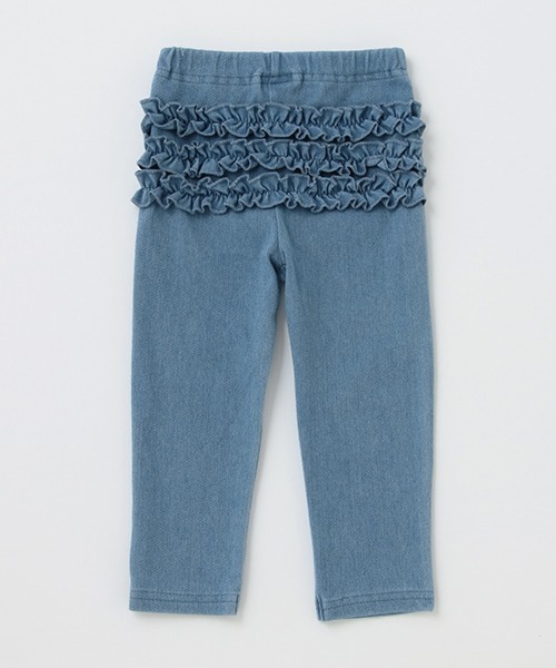 petit main（プティマイン）の「バックフリルレギンス（レギンス/スパッツ・キッズ・クリーム/ブルー/ライトグレー/オフホワイト/キナリ/ライトピンク・80ｃｍ/100cm/110cm/120cm/90cm）」の17枚目の写真