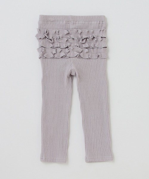 petit main（プティマイン）の「バックフリルレギンス（レギンス/スパッツ・キッズ・クリーム/ブルー/ライトグレー/オフホワイト/キナリ/ライトピンク・80ｃｍ/100cm/110cm/120cm/90cm）」の8枚目の写真