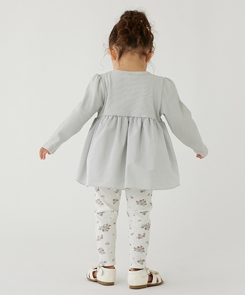 petit main（プティマイン）の「バックフリルレギンス（レギンス/スパッツ・キッズ・クリーム/ブルー/ライトグレー/オフホワイト/キナリ/ライトピンク・80ｃｍ/100cm/110cm/120cm/90cm）」の21枚目の写真