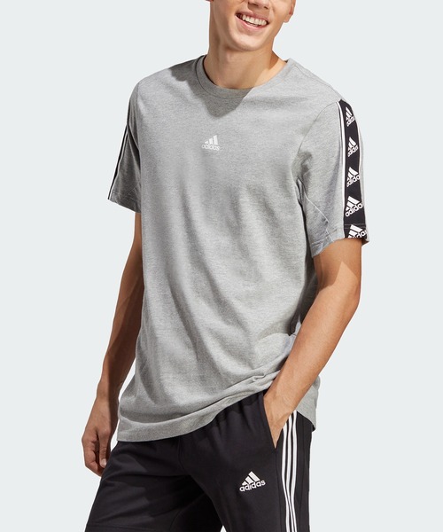 ミニマルデザイン【FOG× adidas】ATHLETICS 半袖 ロゴ Tシャツ セール】BrandLove 半袖Tシャツ / アディダス adidas（Tシャツ