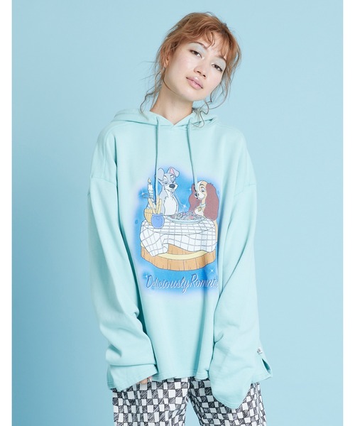 Little sunny bite（リトルサニーバイト）の「Lady and the Tramp hoodie（パーカー・レディース・キナリ/ブラック/ブルー・MEDIUM/SMALL）」の3枚目の写真