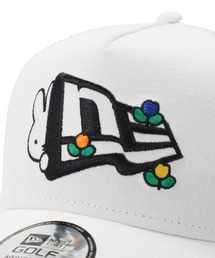 miffy NEW ERA GOLF キャップ 9FORTY A-Frame miffy ミッフィー フラッグロゴ ブラック