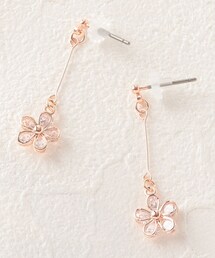 キュービックカット花ピアス