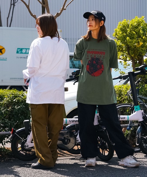 THRASHER（スラッシャー）の「#COMIC 6 GARMENT DYED S/S T-SHIRTS/スラッシャー半袖Tシャツ（Tシャツ/カットソー・メンズ・ホワイト/ダークグリーン/ブラック系その他・MEDIUM/LARGE/X-LARGE）」の7枚目の写真