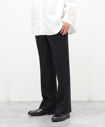 【LA BOUCLE / ラブークル】トロピカルウール セミフレア スラックス