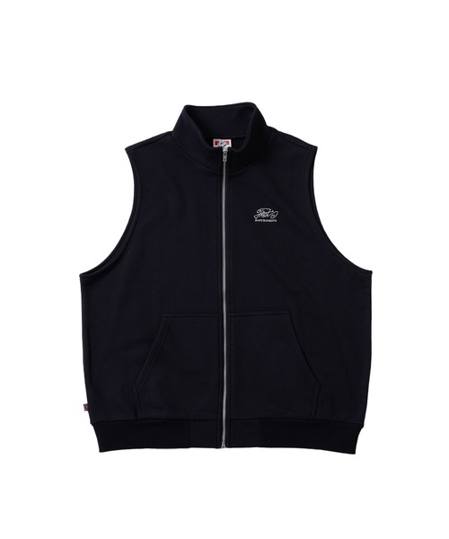 WHO'S WHO gallery（フーズフーギャラリー）の「COOPER FACTスウェットスタンドカラーベスト（ベスト・メンズ・ホワイト/ブラック/ライトグレー・FREE）」の4枚目の写真