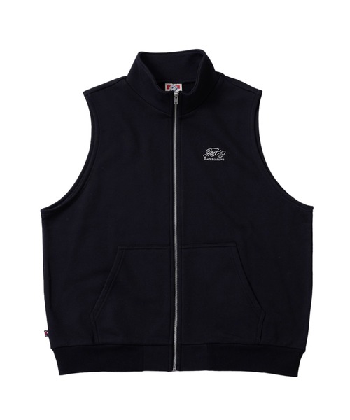 WHO'S WHO gallery（フーズフーギャラリー）の「COOPER FACTスウェットスタンドカラーベスト（ベスト・メンズ・ホワイト/ブラック/ライトグレー・FREE）」の9枚目の写真