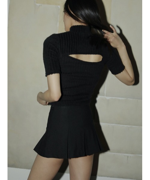 AMAIL(アマイル)の「Super mini skirt(スカート・レディース・ベージュ/ブラック・FREE)」の5枚目の写真