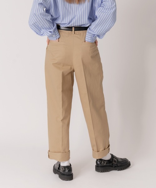 ONCILY(オンシェリー)の「ROLL UP CHINO PANTS / ロールアップチノパンツ(チノパンツ・メンズ・ベージュ/カーキ/ネイビー・SMALL/LARGE/MEDIUM)」の17枚目の写真