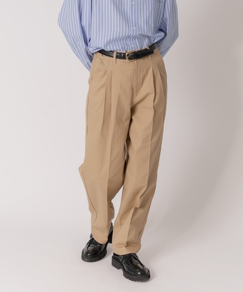 ONCILY(オンシェリー)の「ROLL UP CHINO PANTS / ロールアップチノパンツ(チノパンツ・メンズ・ベージュ/カーキ/ネイビー・SMALL/LARGE/MEDIUM)」の15枚目の写真