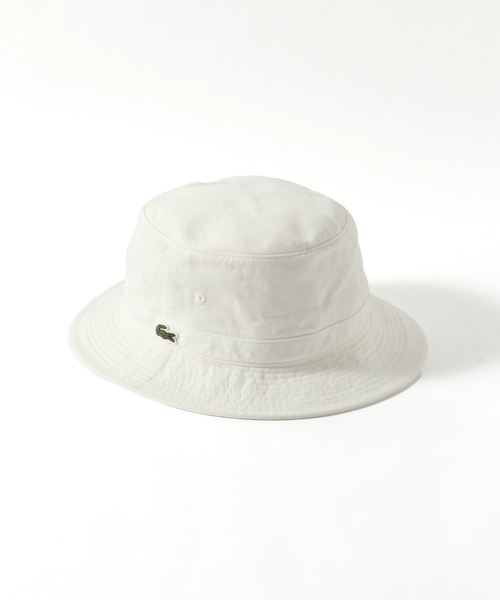 LACOSTE（ラコステ）の「【LACOSTE / ラコステ】ベーシックサハリハット（ハット・メンズ・ホワイト/ブラック/ベージュ/ネイビー・FREE）」の2枚目の写真