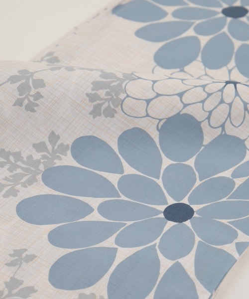 ゆかた館グレース（ユカタカングレース）の「こだわり浴衣５点セット（浴衣・レディース・レッド/クリーム/オフホワイト/サックスブルー/アイボリー/ライトピンク/スミクロ/キナリ/ブルー系/ブルー/サックスブルー系/ライトブルー/ピンクベージュ/ベージュ・MEDIUM/SMALL）」の22枚目の写真