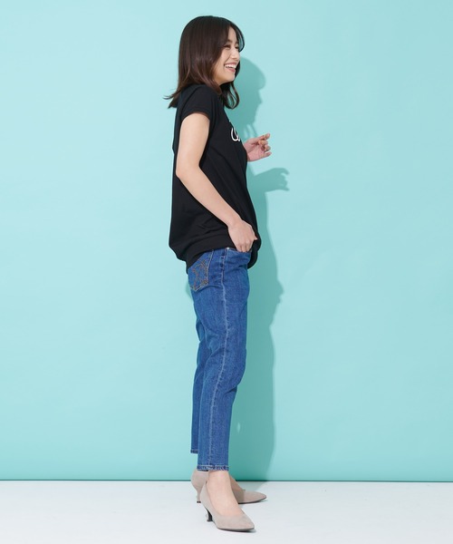 Arnold Palmer(アーノルドパーマー)の「レガシー ロゴ フレンチスリーブ Tシャツ(Tシャツ/カットソー・レディース・アイボリー/ブラック/ライトブラウン・M/S/L)」の16枚目の写真