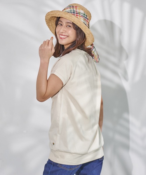 Arnold Palmer(アーノルドパーマー)の「レガシー ロゴ フレンチスリーブ Tシャツ(Tシャツ/カットソー・レディース・アイボリー/ブラック/ライトブラウン・M/S/L)」の10枚目の写真