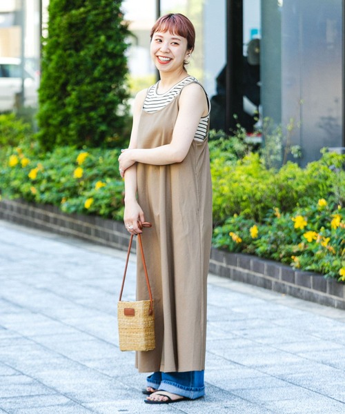 ITEMS URBANRESEARCH(アイテムズ アーバンリサーチ)の「リネンキャミワンピース(ワンピース・レディース・ネイビー/チャコールグレー/ベージュ・FREE)」の7枚目の写真