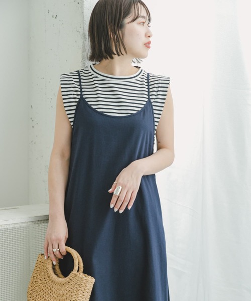 ITEMS URBANRESEARCH(アイテムズ アーバンリサーチ)の「リネンキャミワンピース(ワンピース・レディース・ネイビー/チャコールグレー/ベージュ・FREE)」の13枚目の写真