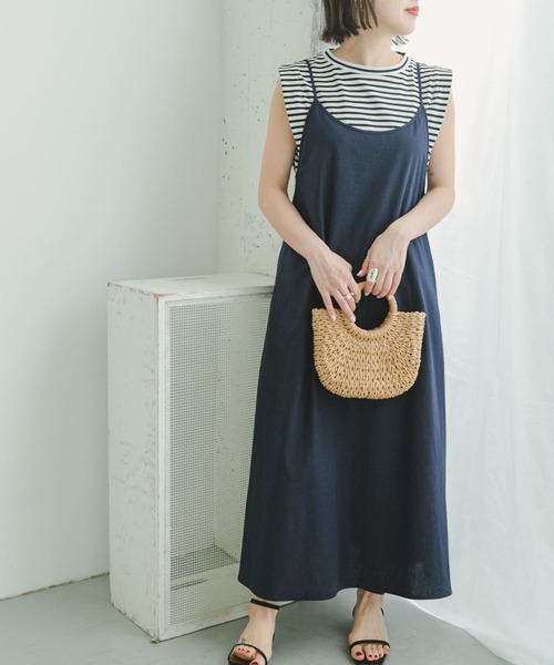 ITEMS URBANRESEARCH(アイテムズ アーバンリサーチ)の「リネンキャミワンピース(ワンピース・レディース・ネイビー/チャコールグレー/ベージュ・FREE)」の15枚目の写真