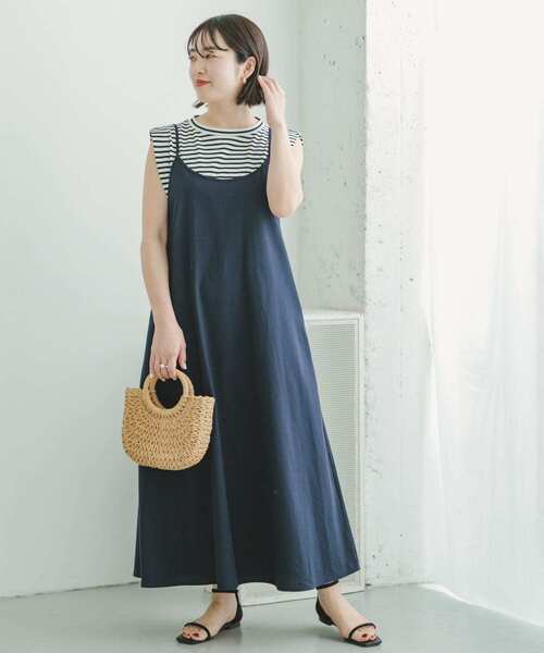 ITEMS URBANRESEARCH(アイテムズ アーバンリサーチ)の「リネンキャミワンピース(ワンピース・レディース・ネイビー/チャコールグレー/ベージュ・FREE)」の18枚目の写真