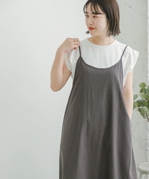 ITEMS URBANRESEARCH(アイテムズ アーバンリサーチ)の「リネンキャミワンピース(ワンピース・レディース・ネイビー/チャコールグレー/ベージュ・FREE)」の20枚目の写真