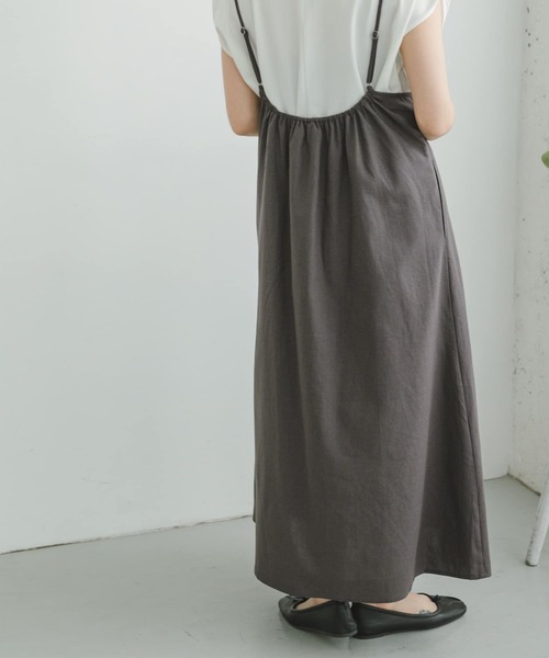 ITEMS URBANRESEARCH(アイテムズ アーバンリサーチ)の「リネンキャミワンピース(ワンピース・レディース・ネイビー/チャコールグレー/ベージュ・FREE)」の21枚目の写真